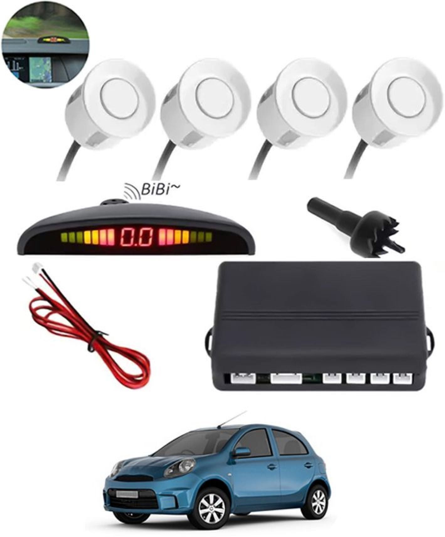 New-P_Universal 4 White Reverse Parking Sensor-AF25A662 New-P_Universal 4 White Reverse Parking Sensor-AF25A662 Parking Sensor-image-36