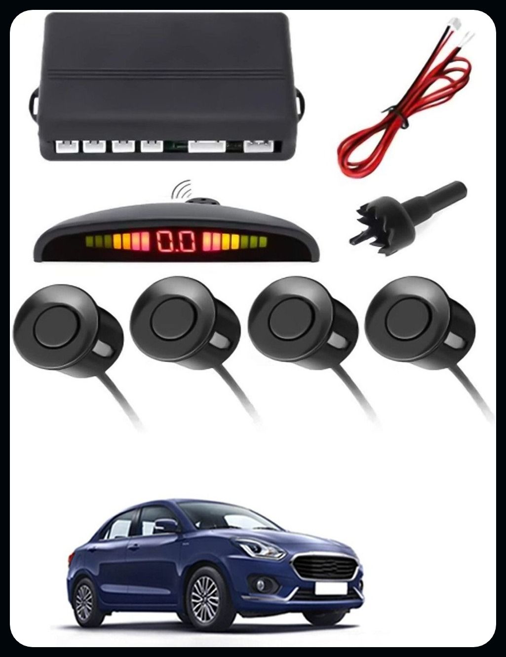 arsh stores NS- 4 Black Reverse Parking Sensor-AP25A326 NS- 4 Black Reverse Parking Sensor-AP25A326 Parking Sensor-picture-20