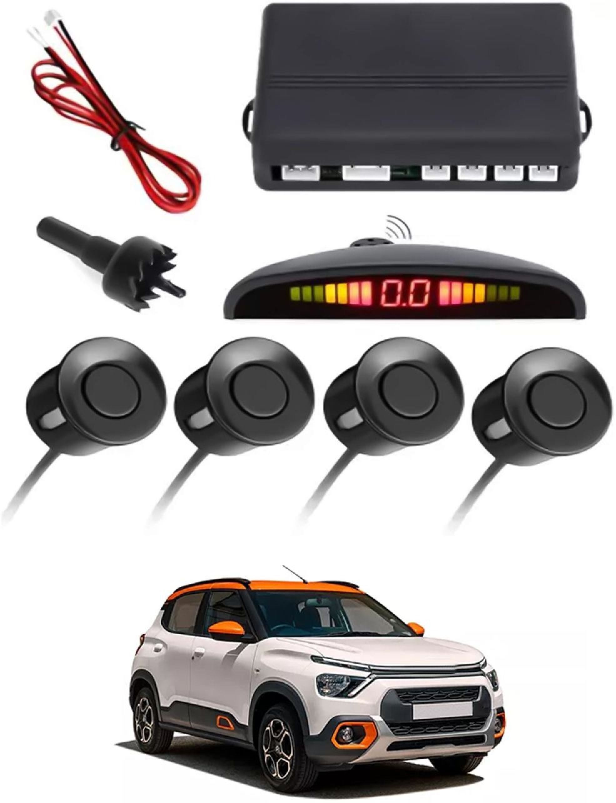 aarsh creations NW_Universal 4 Black Reverse Parking Sensor-AF25N182 NP_Universal 4 Black Reverse Parking Sensor-AF25N182 Parking Sensor-picture-21