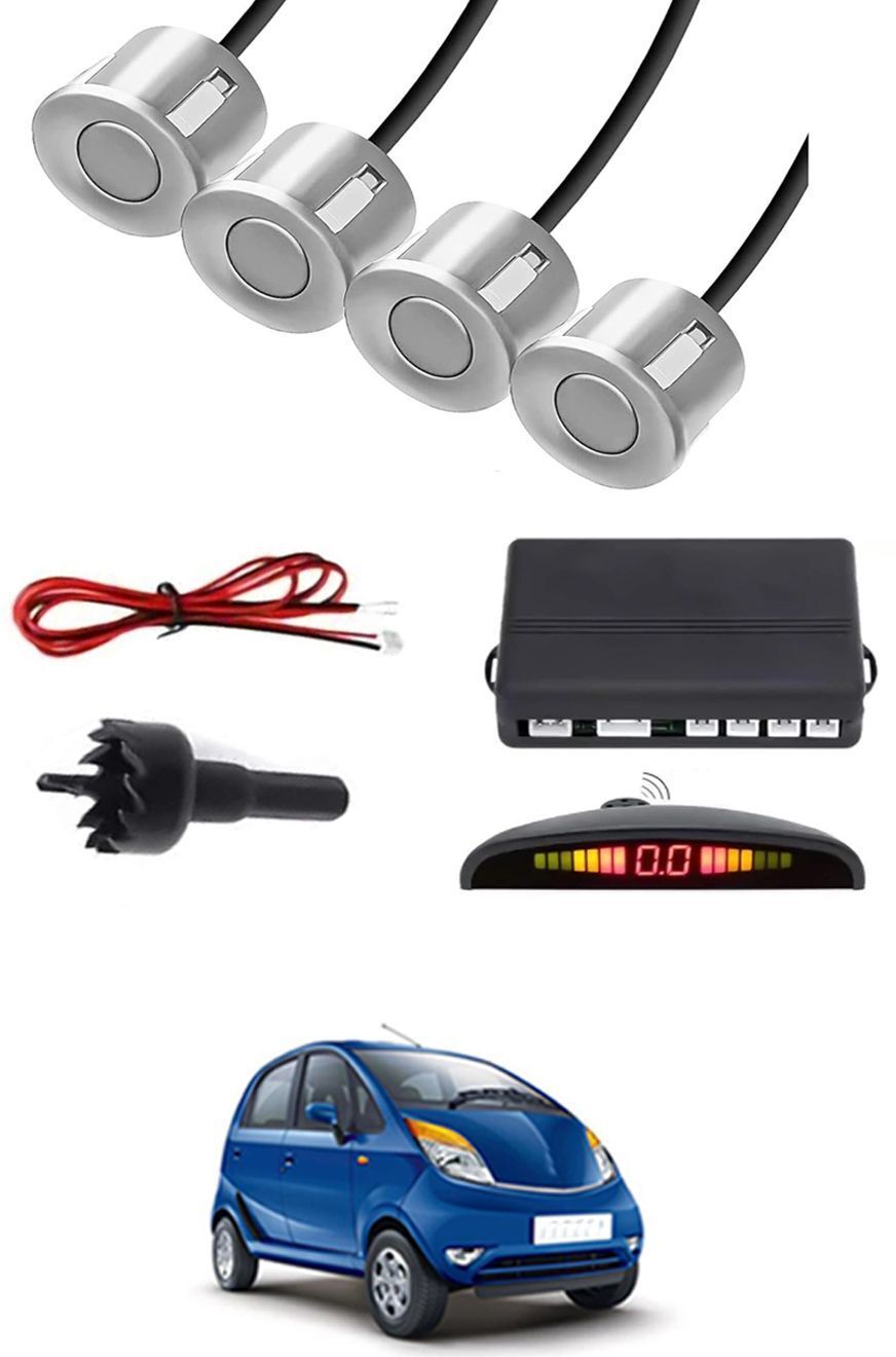 zplus Universal 4 Silver Reverse Parking Sensor With LED Display For Cars-190 Safety of Passengers/Car One Alarm Kit-1305 Parking Sensor-picture-22