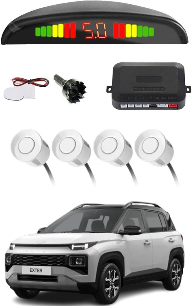 Parking Sensor Car White D82 Car Safety System White Color Parking Sensor Parking Sensor