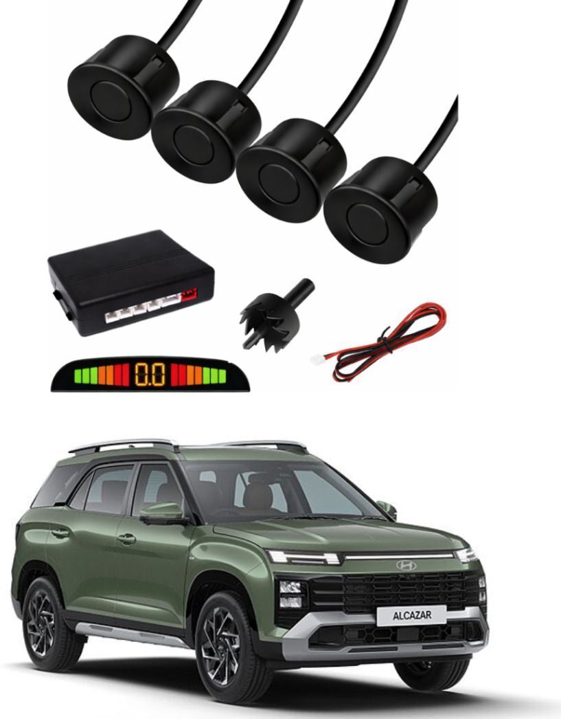 Black Car Parking Sensor D53 Car Black Parking Reverse Sensors For Hyundai Alcazar Set of 4 Pcs Parking Sensor-image-4