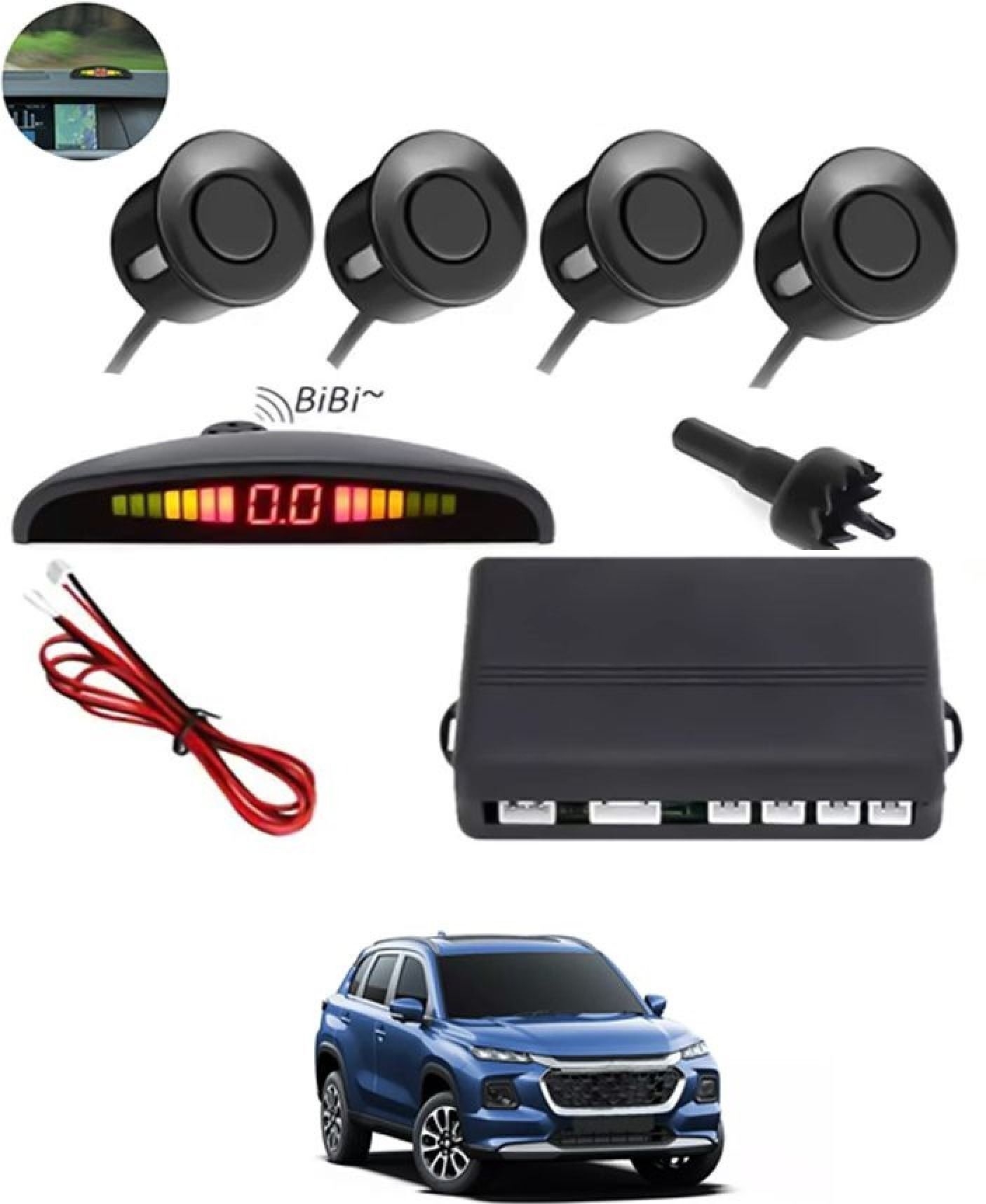 aarsh creation Universal 4 Black Reverse Parking Sensor-AF25A546 P_Universal 4 Black Reverse Parking Sensor-AF25A546 Parking Sensor-picture-16