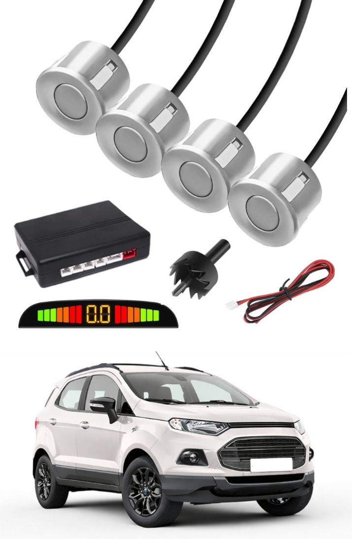 markoplus Silver Car Parking Sensor F111 Car Silver Parking Reverse Sensors For Ford Ecosport Set of 4 Pcs Parking Sensor-picture-32