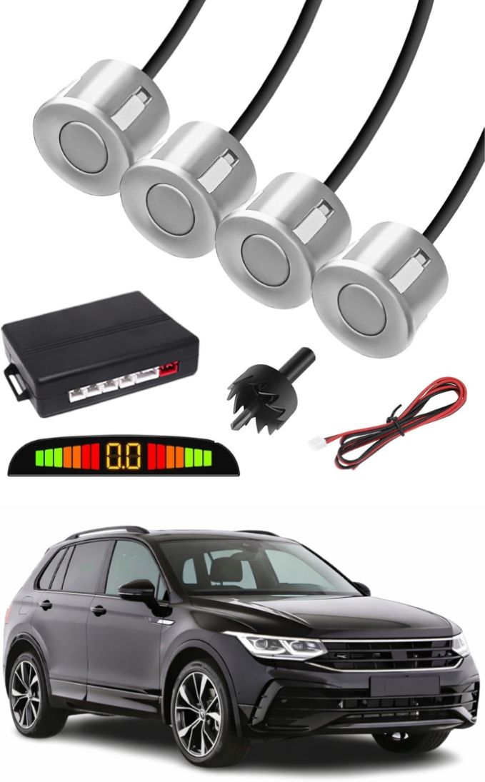 markoplus Silver Car Parking Sensor E54 Car Silver Parking Reverse Sensors For Volkswagen Tiguan R-Line Set of 4 Pcs Parking Sensor-picture-21