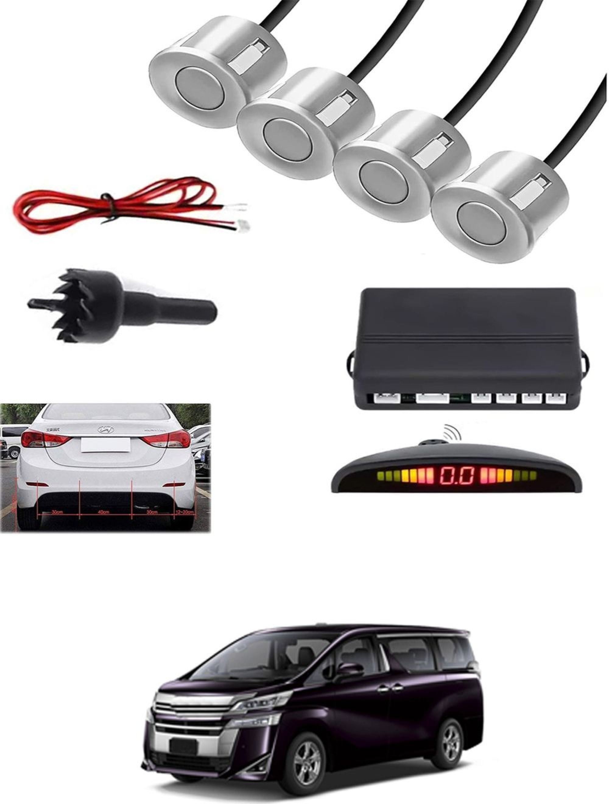 aarsh creation Universal 4 Silver Reverse Parking Sensor-AF25A113 P_Universal 4 Silver Reverse Parking Sensor-AF25A113 Parking Sensor-picture-31