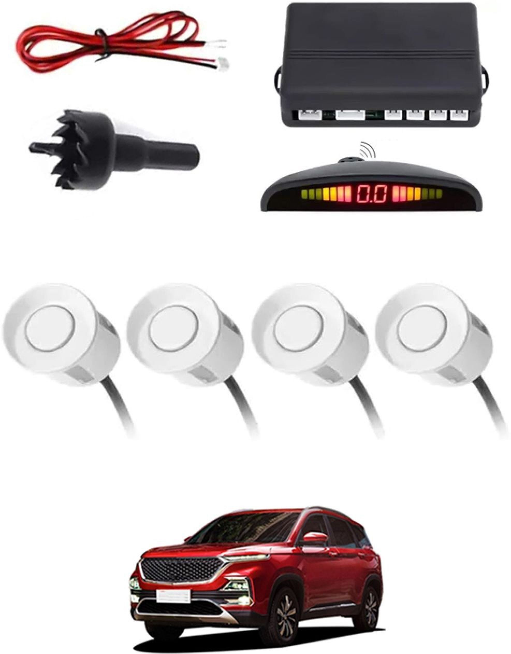 aarsh biker New-P_Universal 4 White Reverse Parking Sensor-AF25N878 New-P_Universal 4 White Reverse Parking Sensor-AF25N878 Parking Sensor-picture-12