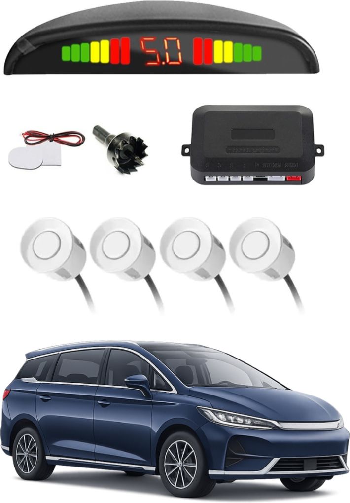 White Car Parking Sensor E178 Car White Parking Reverse Sensors For BYD E6 e Max 7 Set of 4 Pcs Parking Sensor-image-43
