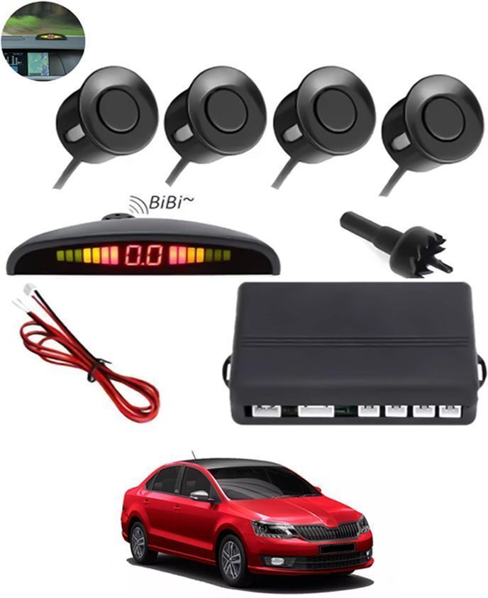 amsik Universal Car Reverse Parking Black Sensor With Led Display ,Buzzer 215 4Parking Sensor Increased Safety For Passengers Black For Rapid Parking Sensor-picture-37