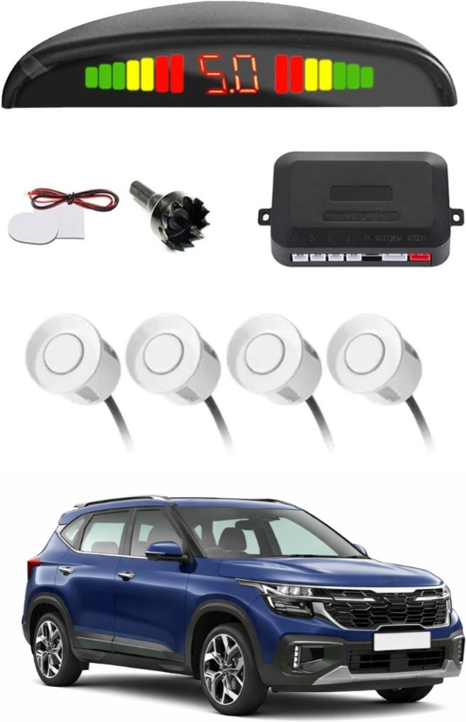 White Car Parking Sensor B85 Car White Parking Reverse Sensors For Kia Syros Set of 4 Pcs Parking Sensor-image-16