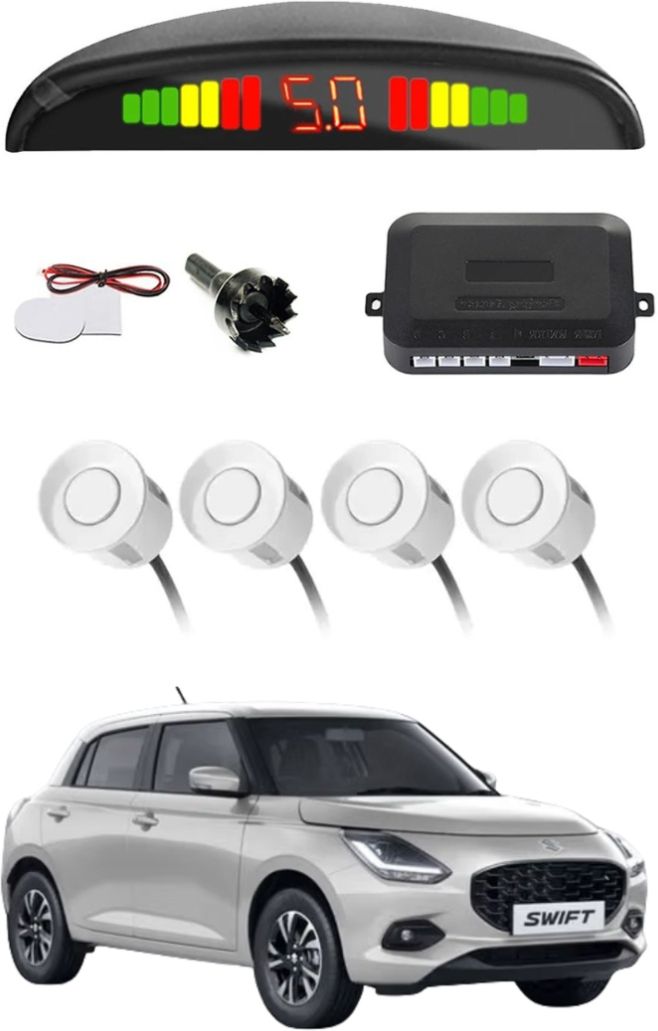 drivexpert Car Parking Sensor White G15 Car Safety System White Color Parking Sensor Parking Sensor-picture-26