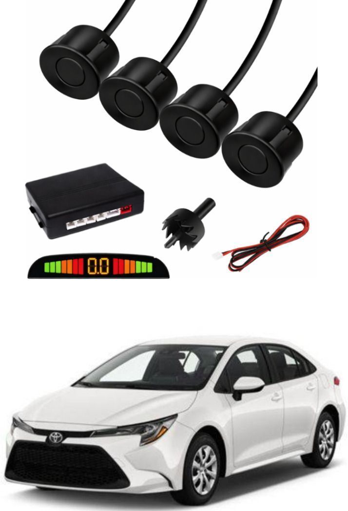Black Car Parking Sensor A106 Car Black Parking Reverse Sensors For Toyota Corolla Set of 4 Pcs Parking Sensor-image-6
