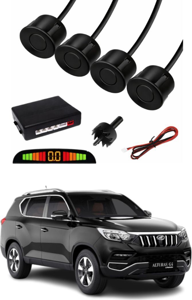 amsik Black Car Parking Sensor B133 Car Black Parking Reverse Sensors For Mahindra Alturas G4 Set of 4 Pcs Parking Sensor-picture-22