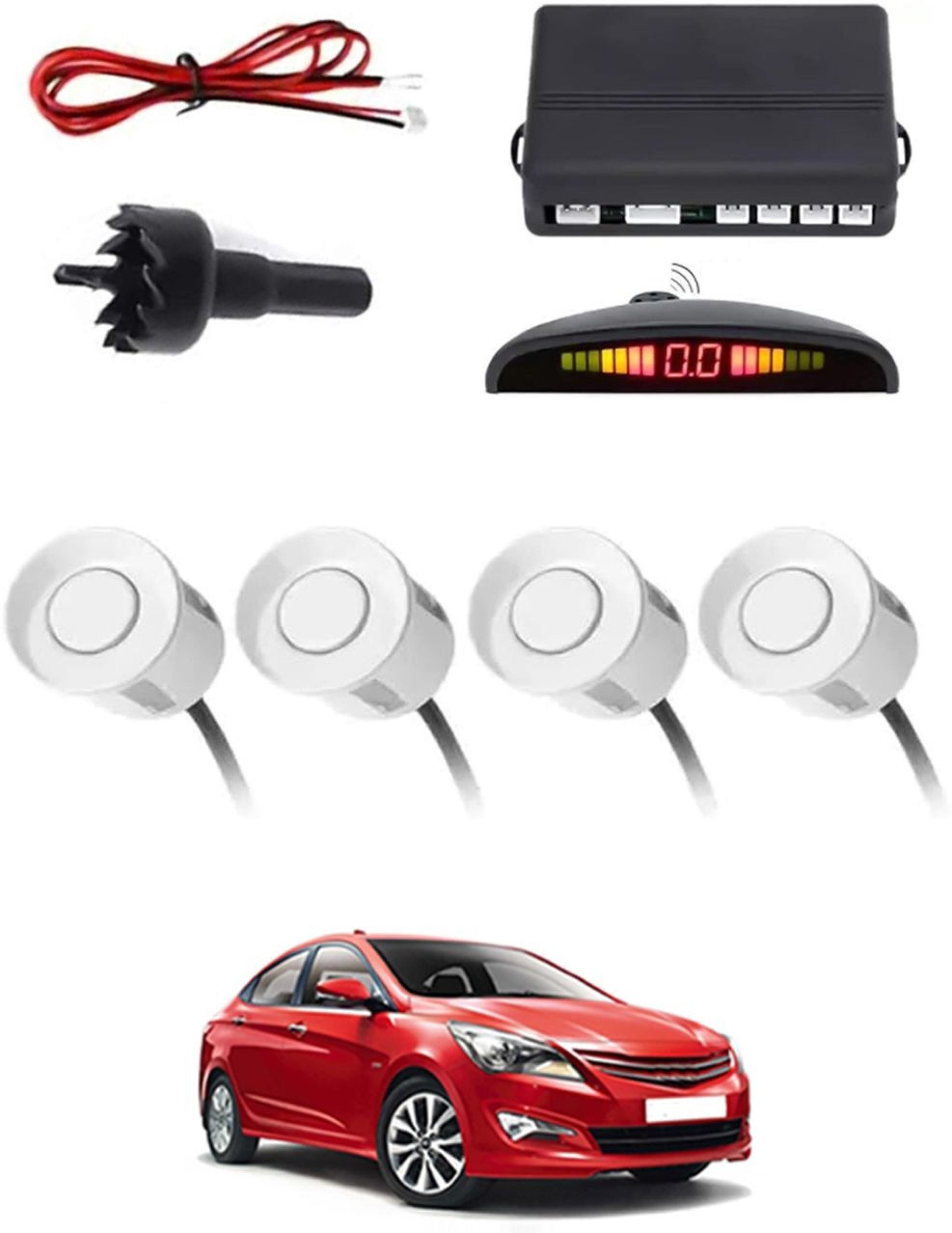 Universal 4 White Reverse Parking Sensor-AF25B305 P_Universal 4 White Reverse Parking Sensor-AF25B305 Parking Sensor-image-10