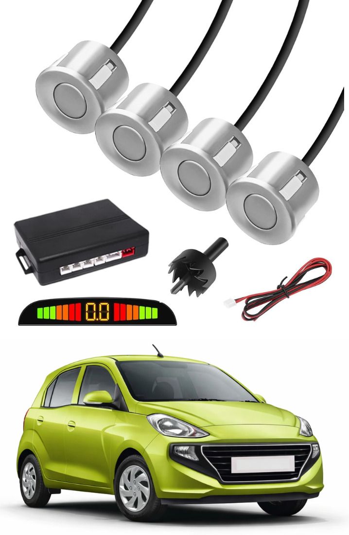 markoplus Silver Car Parking Sensor A154 Car Silver Parking Reverse Sensors For Hyundai Santro Set of 4 Pcs Parking Sensor-picture-33