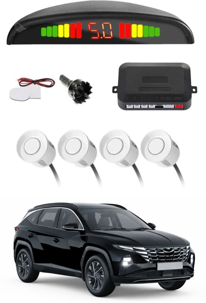 White Car Parking Sensor E39 Car White Parking Reverse Sensors For Hyundai Tucson Set of 4 Pcs Parking Sensor-image-27