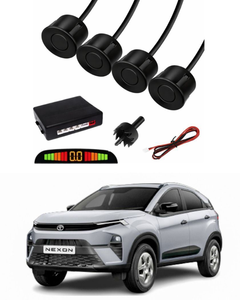 tcstore Black Car Parking Sensor A20 Premium Quality Car Black Parking Reverse Sensors For Tata Nexon Set of 4 Pcs Parking Sensor-picture-41