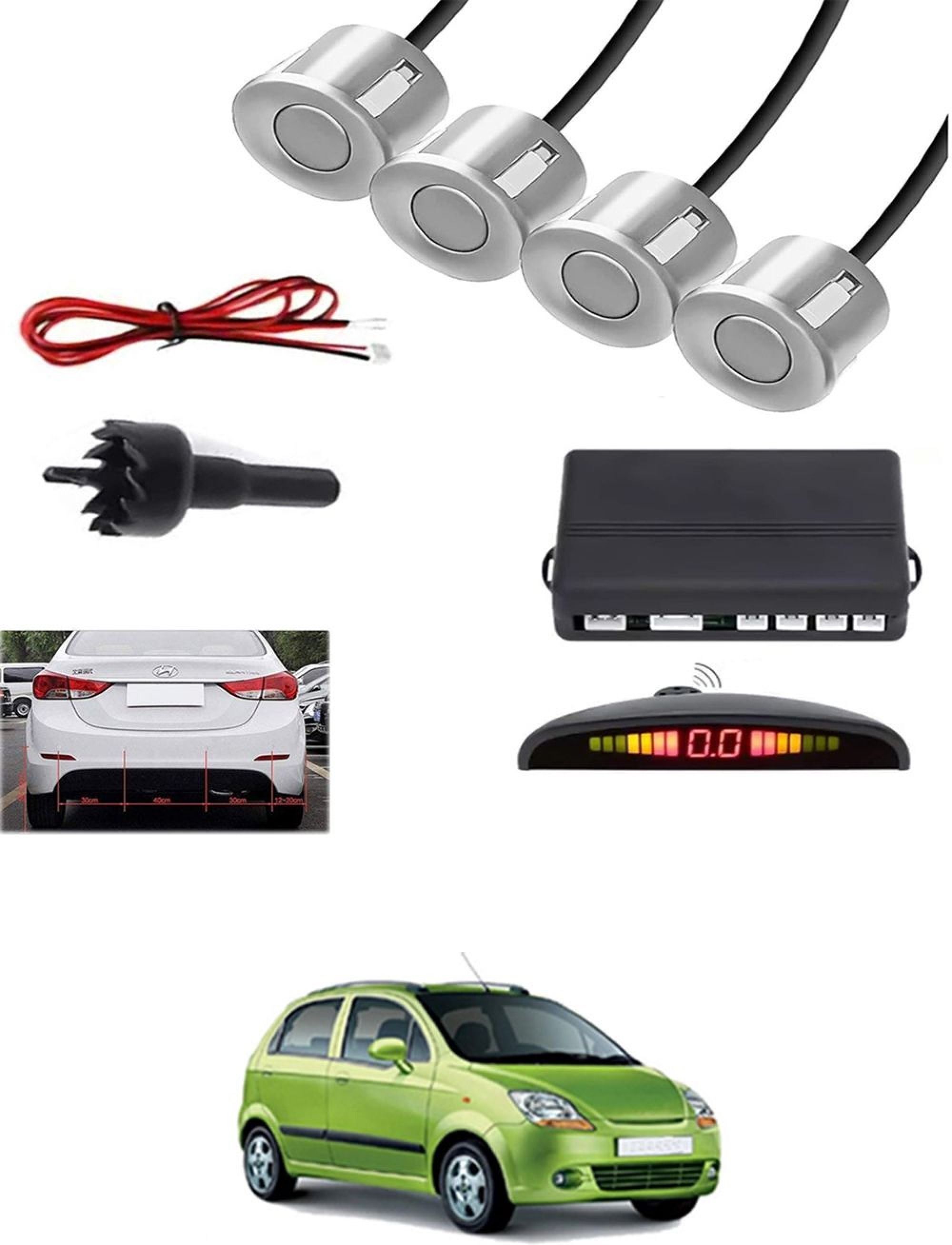 aarsh stores NW_Universal 4 Silver Reverse Parking Sensor-AF25A818 NW_Universal 4 Silver Reverse Parking Sensor-AF25A818 Parking Sensor-picture-26