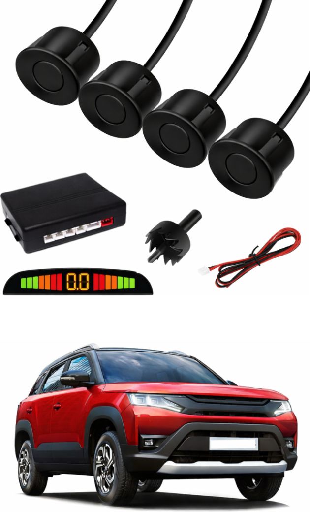 Black Car Parking Sensor B03 Car Black Parking Reverse Sensors For Maruti Suzuki Brezza Set of 4 Pcs Parking Sensor-image-17