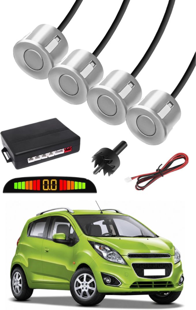 Silver Car Parking Sensor C132 Car Silver Parking Reverse Sensors For Beat Set of 4 Pcs Parking Sensor-image-35