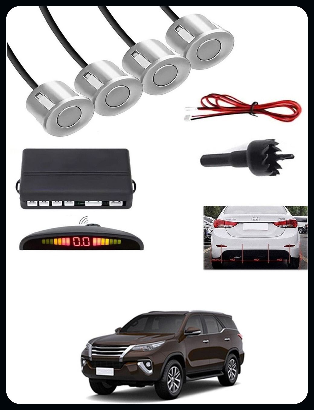 S- 4 Silver Reverse Parking Sensor-AP25A327 S- 4 Silver Reverse Parking Sensor-AP25A327 Parking Sensor-image-31