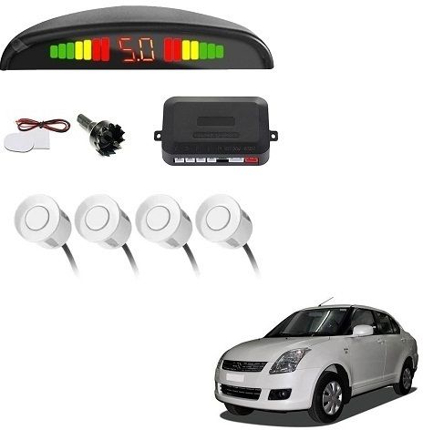 Parking sensor White Parking Reverse Sensor for Maruti Suzuki Swift Dzire 2010 Parking Sensor-image-0