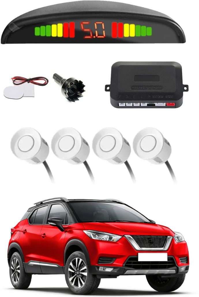 White Car Parking Sensor D145 Car White Parking Reverse Sensors For Nissan Kicks Set of 4 Pcs Parking Sensor-image-18