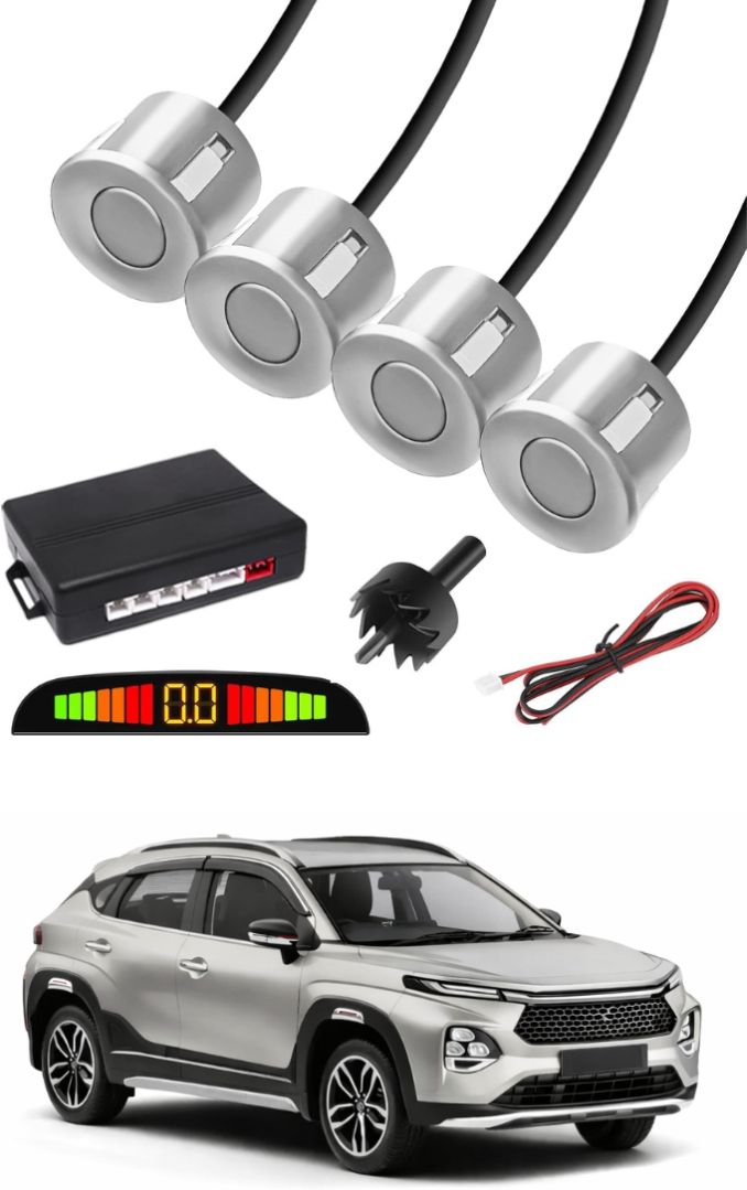 Silver Car Parking Sensor F73 Car Silver Parking Reverse Sensors For Toyota Urban Cruiser Taisor Set of 4 Pcs Parking Sensor-image-38