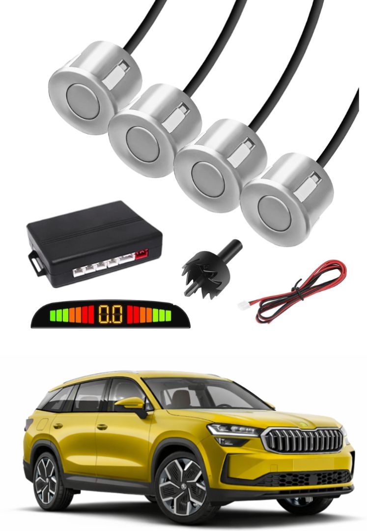 markoplus Silver Car Parking Sensor E58 Car Silver Parking Reverse Sensors For Skoda Kodiaq Set of 4 Pcs Parking Sensor-picture-37