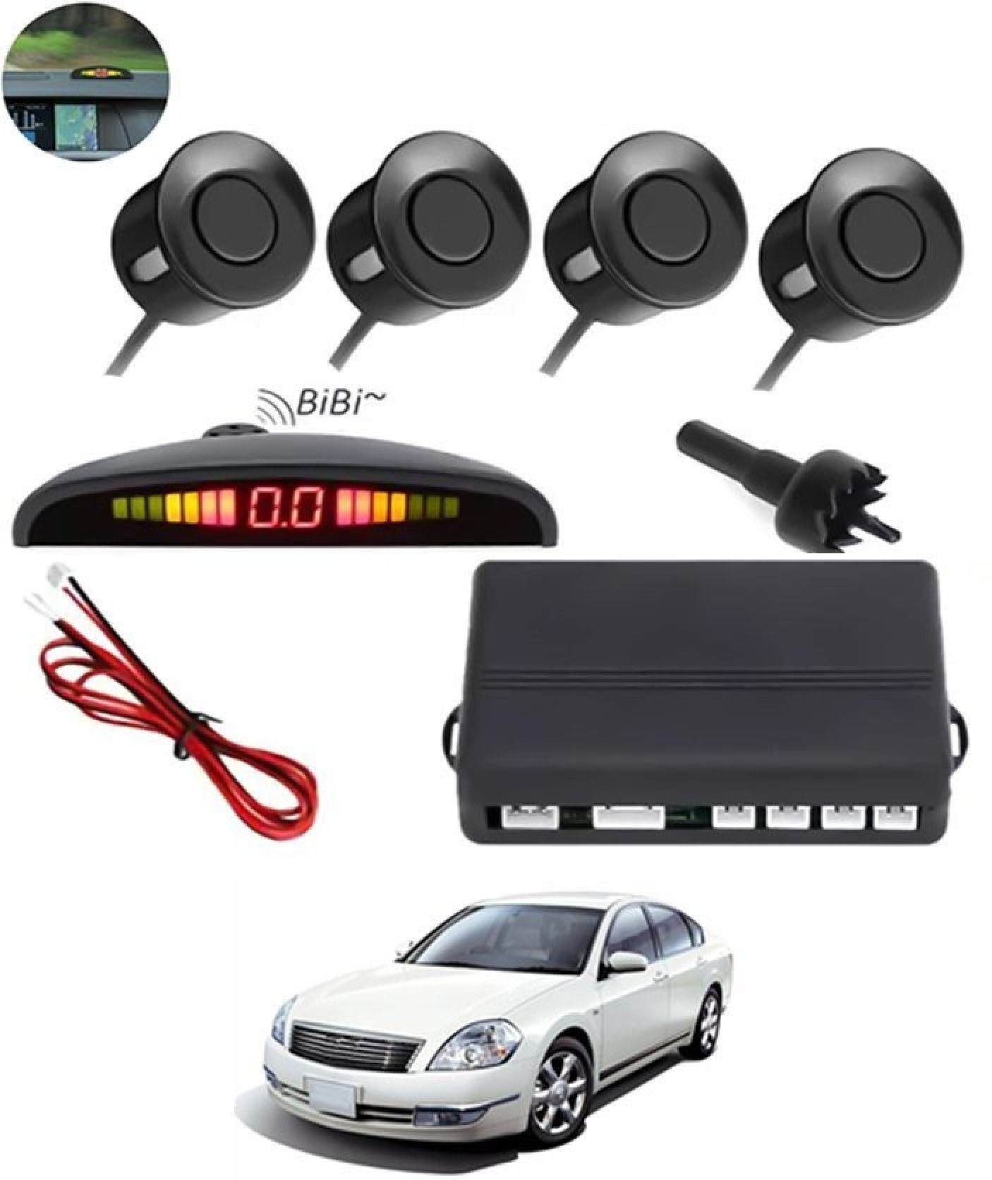 aarsh creation Universal 4 Black Reverse Parking Sensor-AF25A536 P_Universal 4 Black Reverse Parking Sensor-AF25A536 Parking Sensor-picture-20