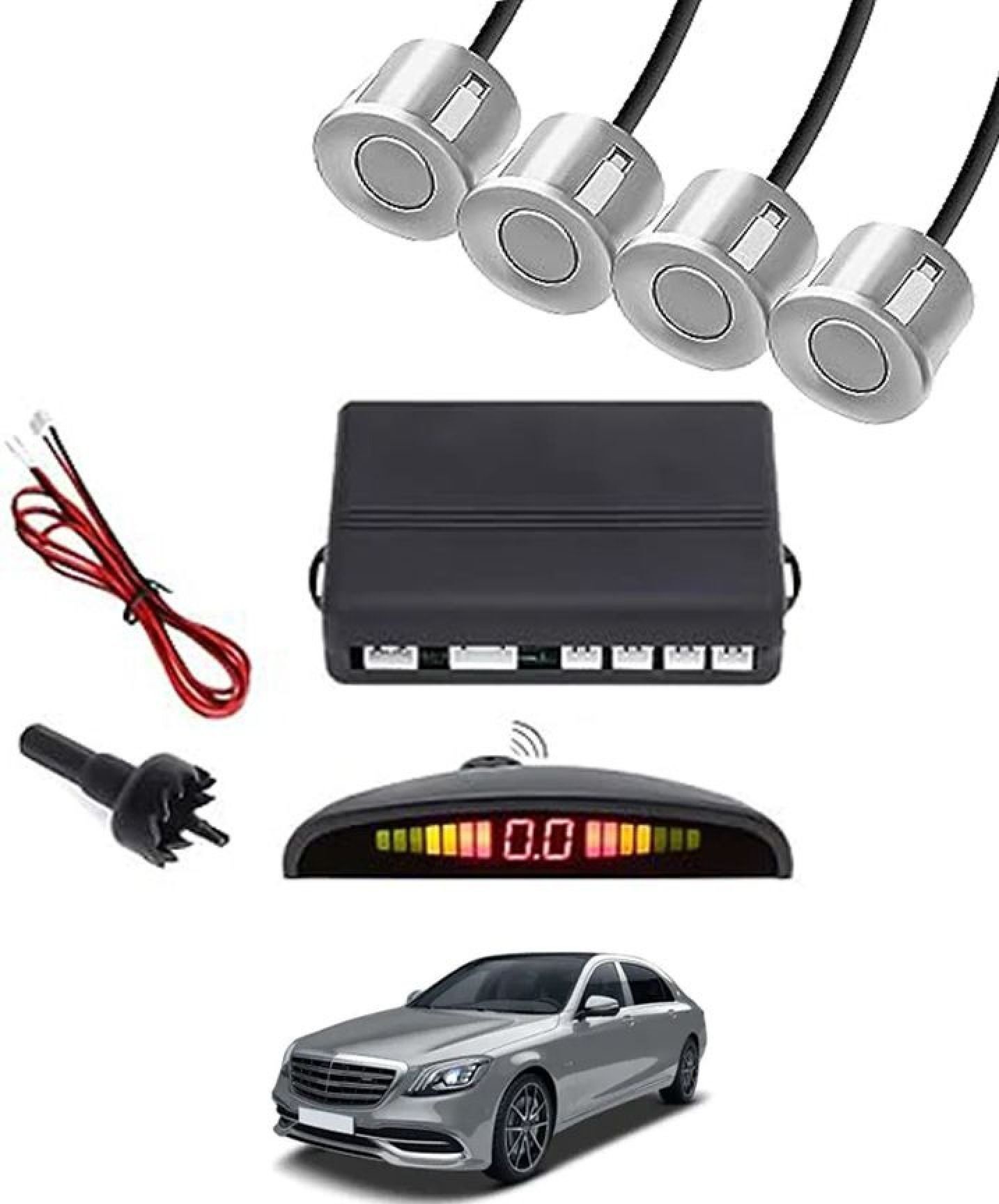 aarsh biker New-P_Universal 4 Silver Reverse Parking Sensor-AF25N745 New-P_Universal 4 Silver Reverse Parking Sensor-AF25N745 Parking Sensor-picture-11