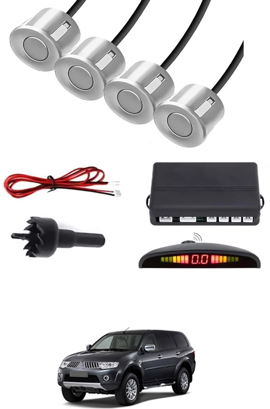 Universal 4 Silver Reverse Parking Sensor With LED Display For Cars-202 Safety of Passengers/Car One Alarm Kit-1058 Parking Sensor-image-23