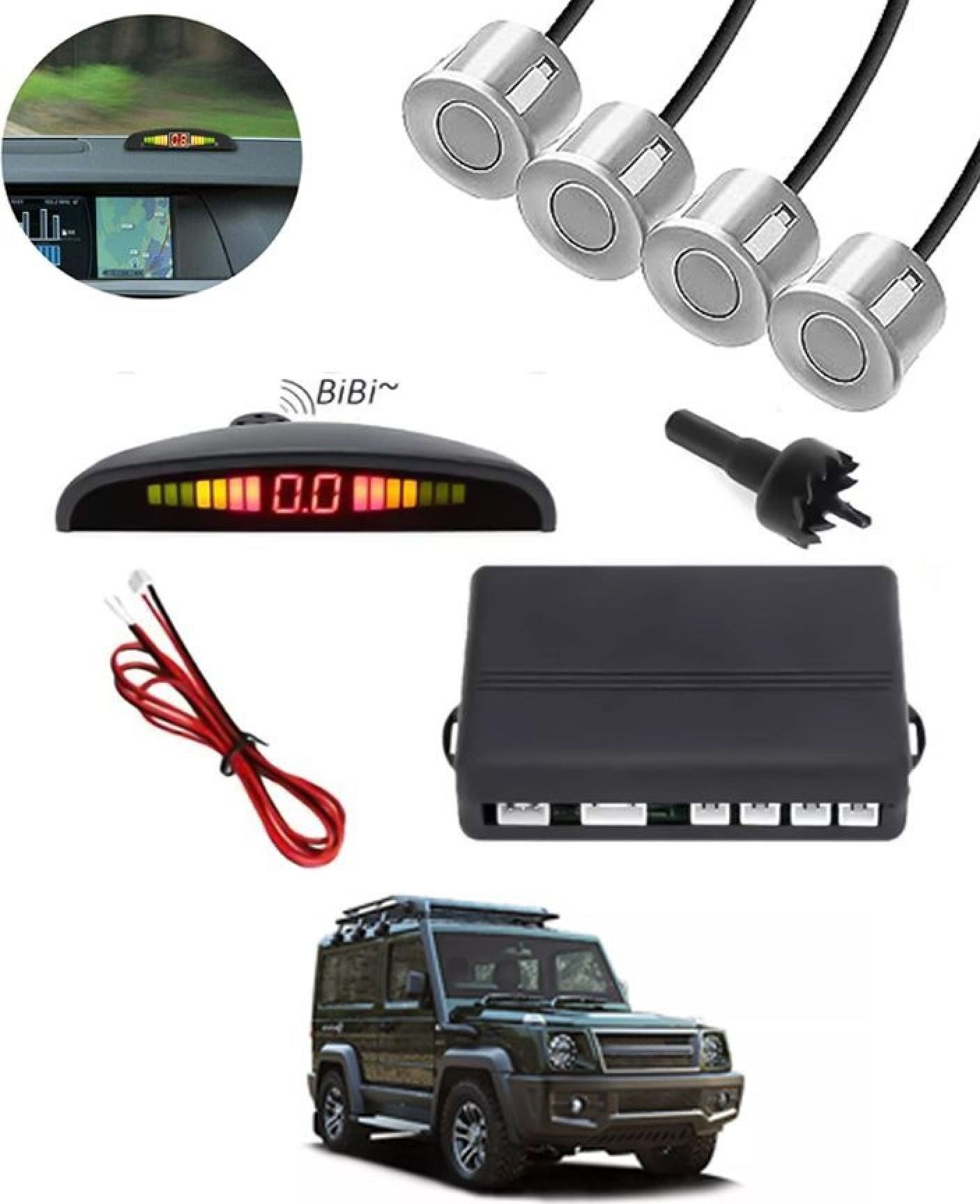 aarsh stores NW_Universal 4 Silver Reverse Parking Sensor-AF25N205 NW_Universal 4 Silver Reverse Parking Sensor-AF25N205 Parking Sensor-picture-16