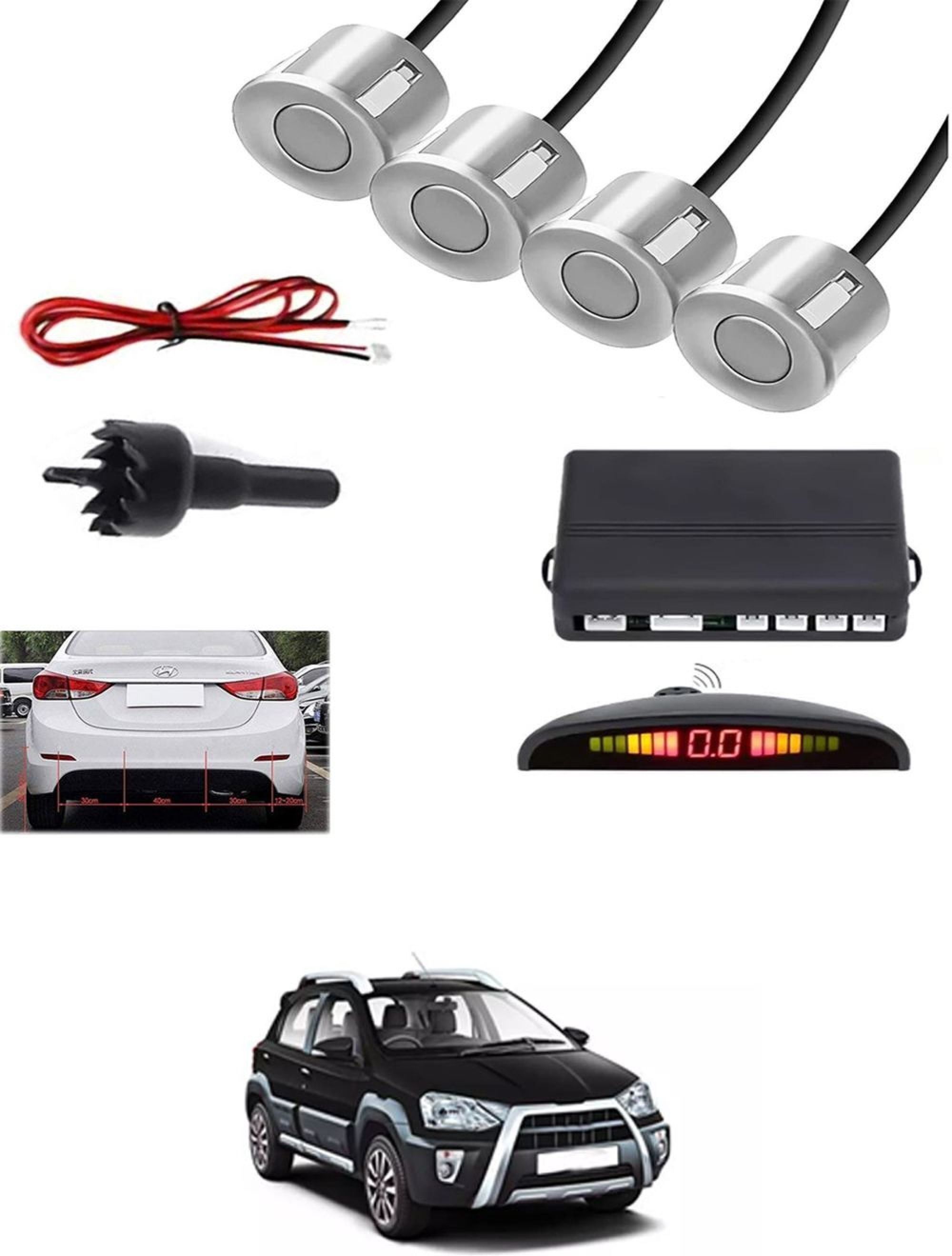 aarsh creation Universal 4 Silver Reverse Parking Sensor-AF25A291 P_Universal 4 Silver Reverse Parking Sensor-AF25A291 Parking Sensor-picture-42