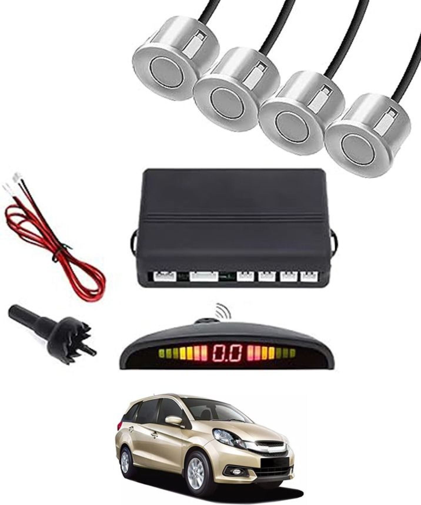 aarsh creation Universal 4 Silver Reverse Parking Sensor-AF25A759 P_Universal 4 Silver Reverse Parking Sensor-AF25A759 Parking Sensor-picture-23