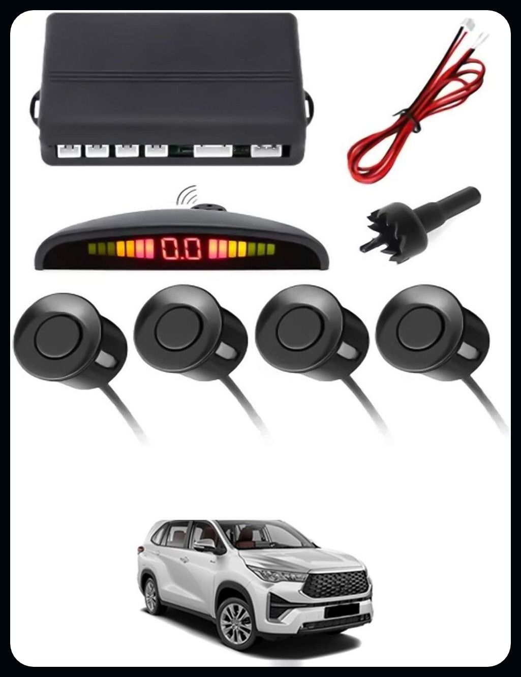 arsh stores NS- 4 Black Reverse Parking Sensor-AP25A10 NS- 4 Black Reverse Parking Sensor-AP25A10 Parking Sensor-picture-33