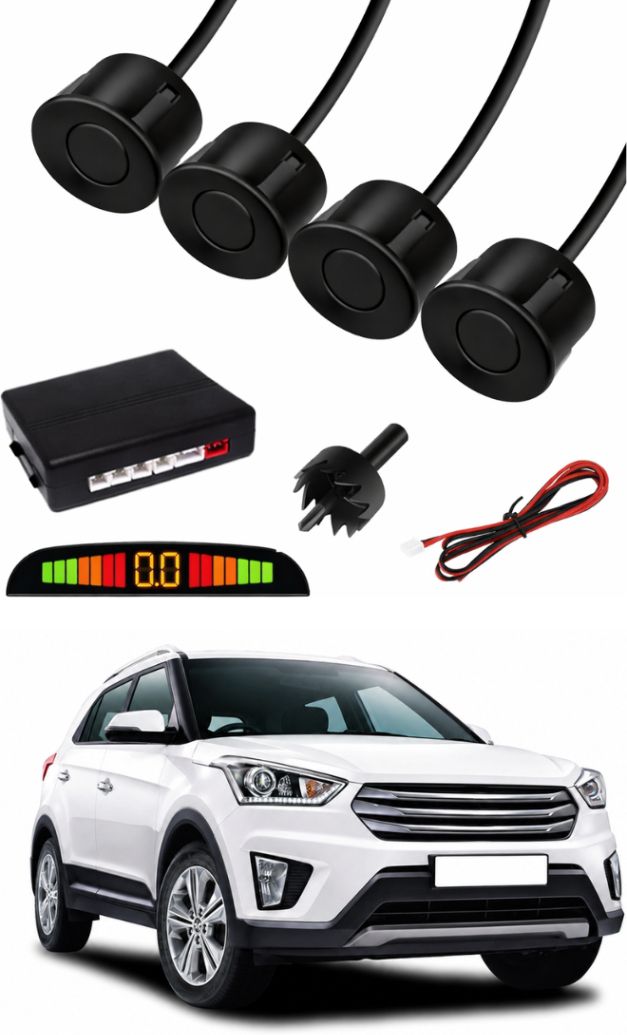 Black Car Parking Sensor F06 Car Black Parking Reverse Sensors For Hyundai Creta Set of 4 Pcs Parking Sensor-image-3