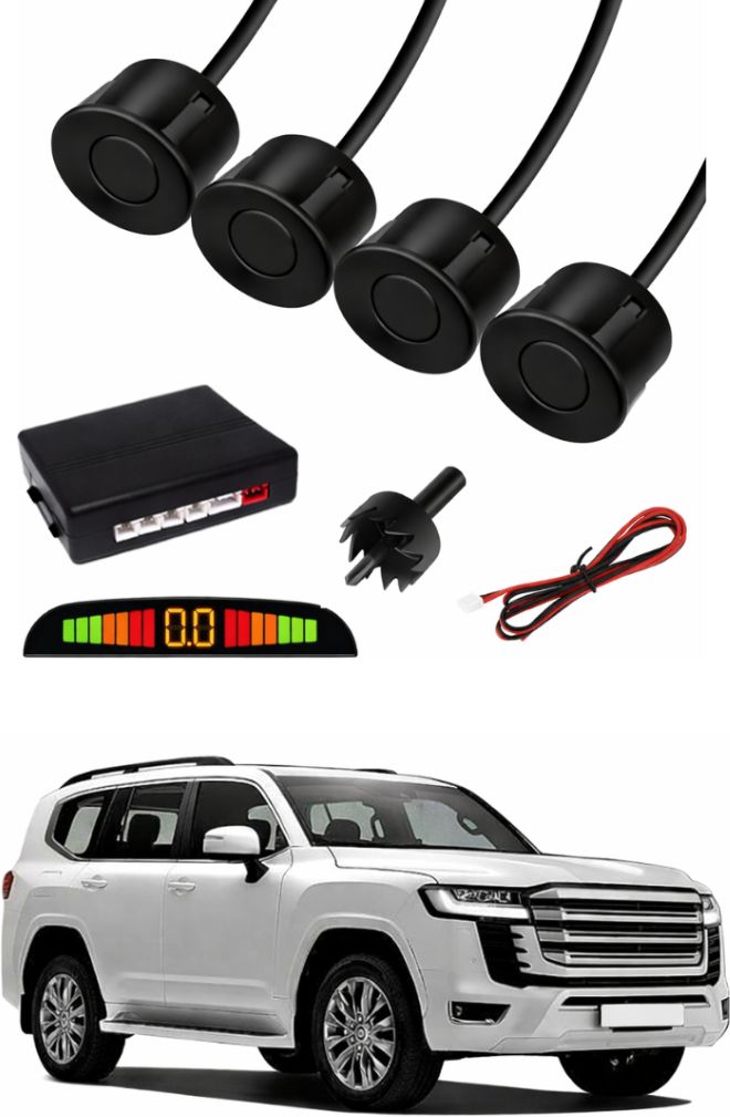drivexpert Latest Black Car Parking Sensor L87 Car Black Parking Reverse Sensors Set of 4 Parking Sensor-picture-36