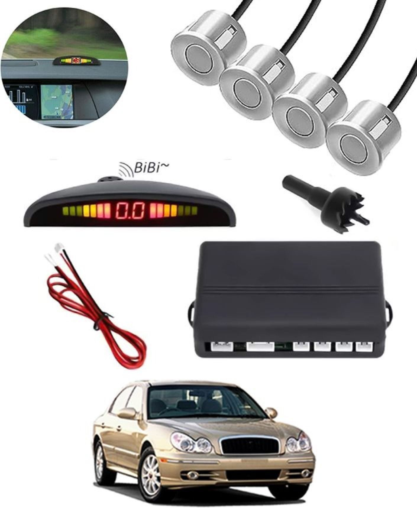 aarsh creations NW_Universal 4 Silver Reverse Parking Sensor-AF25N942 NP_Universal 4 Silver Reverse Parking Sensor-AF25N942 Parking Sensor-picture-15