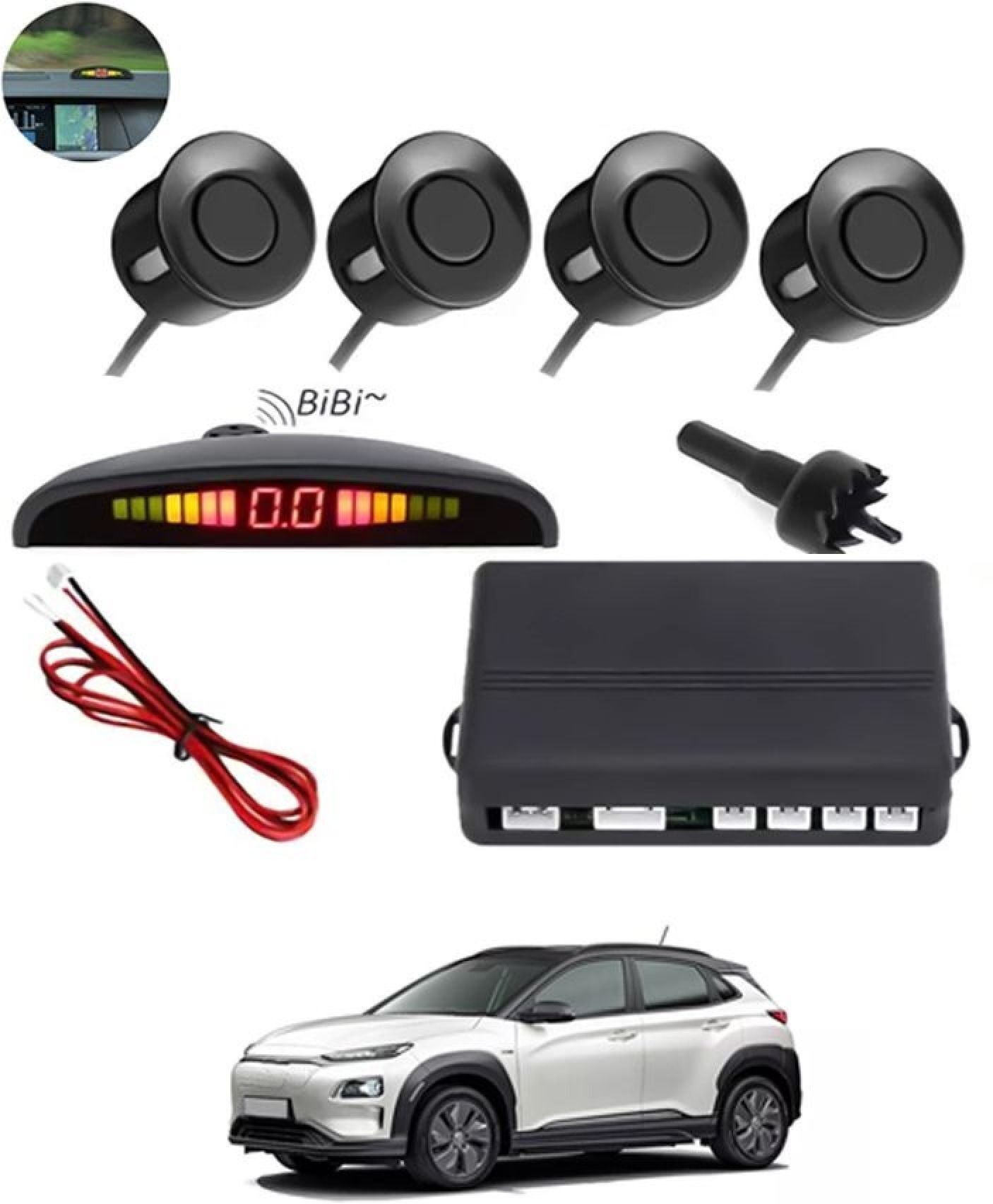 aarsh creations NW_Universal 4 Black Reverse Parking Sensor-AF25N416 NP_Universal 4 Black Reverse Parking Sensor-AF25N416 Parking Sensor-picture-15