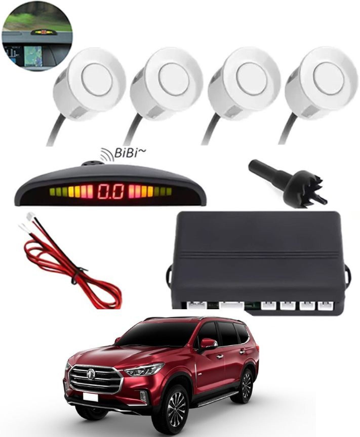 aarsh biker New-P_Universal 4 White Reverse Parking Sensor-AF25N972 New-P_Universal 4 White Reverse Parking Sensor-AF25N972 Parking Sensor-picture-17