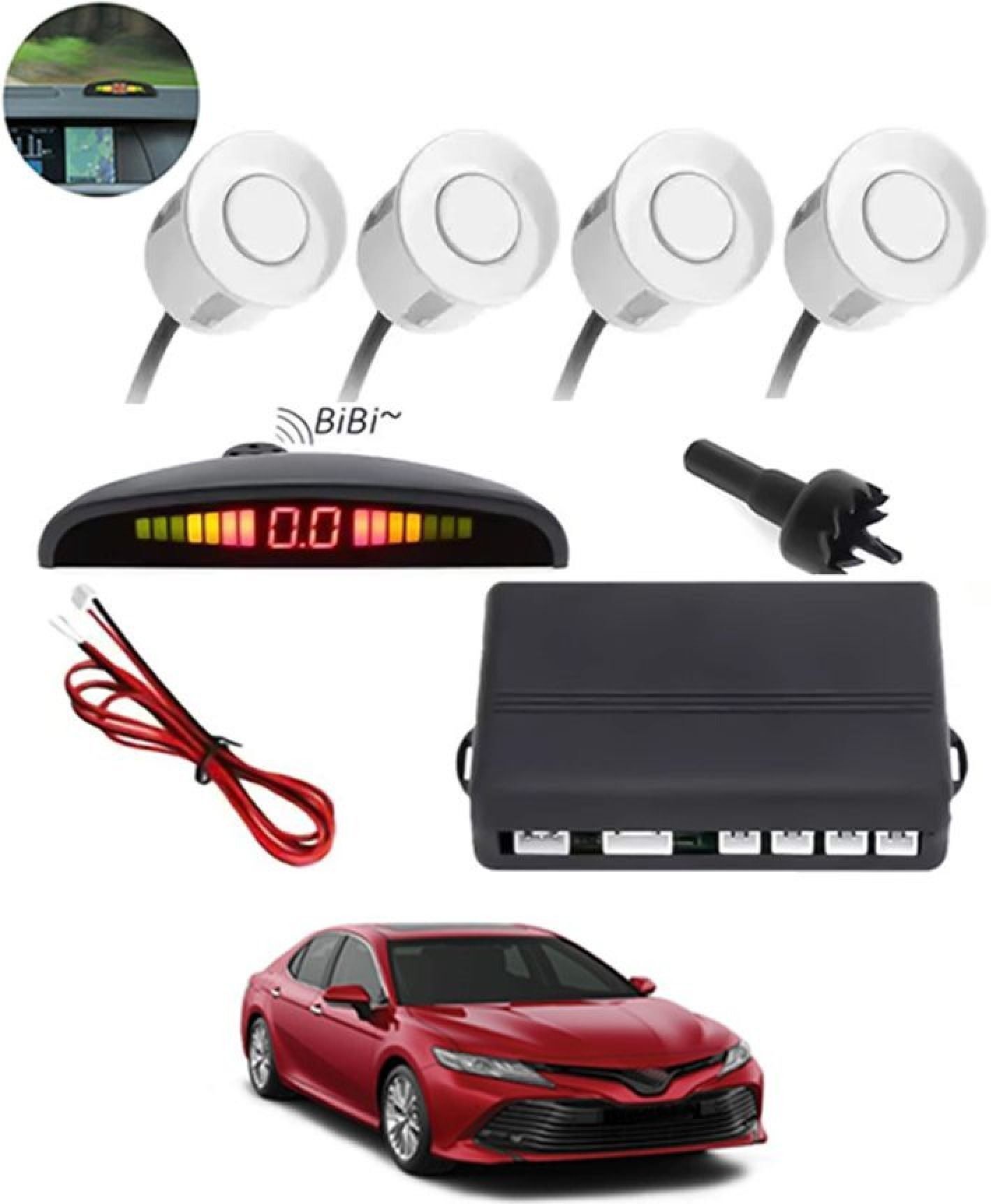 Universal 4 White Reverse Parking Sensor-AF25N316 Universal 4 White Reverse Parking Sensor-AF25N316 Parking Sensor-image-38