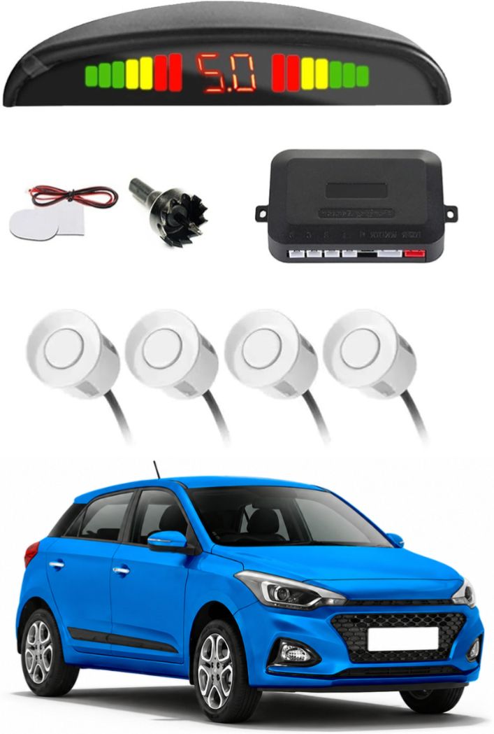 White Car Parking Sensor C131 Car White Parking Reverse Sensors For Hyundai i20 Elite Set of 4 Pcs Parking Sensor-image-45