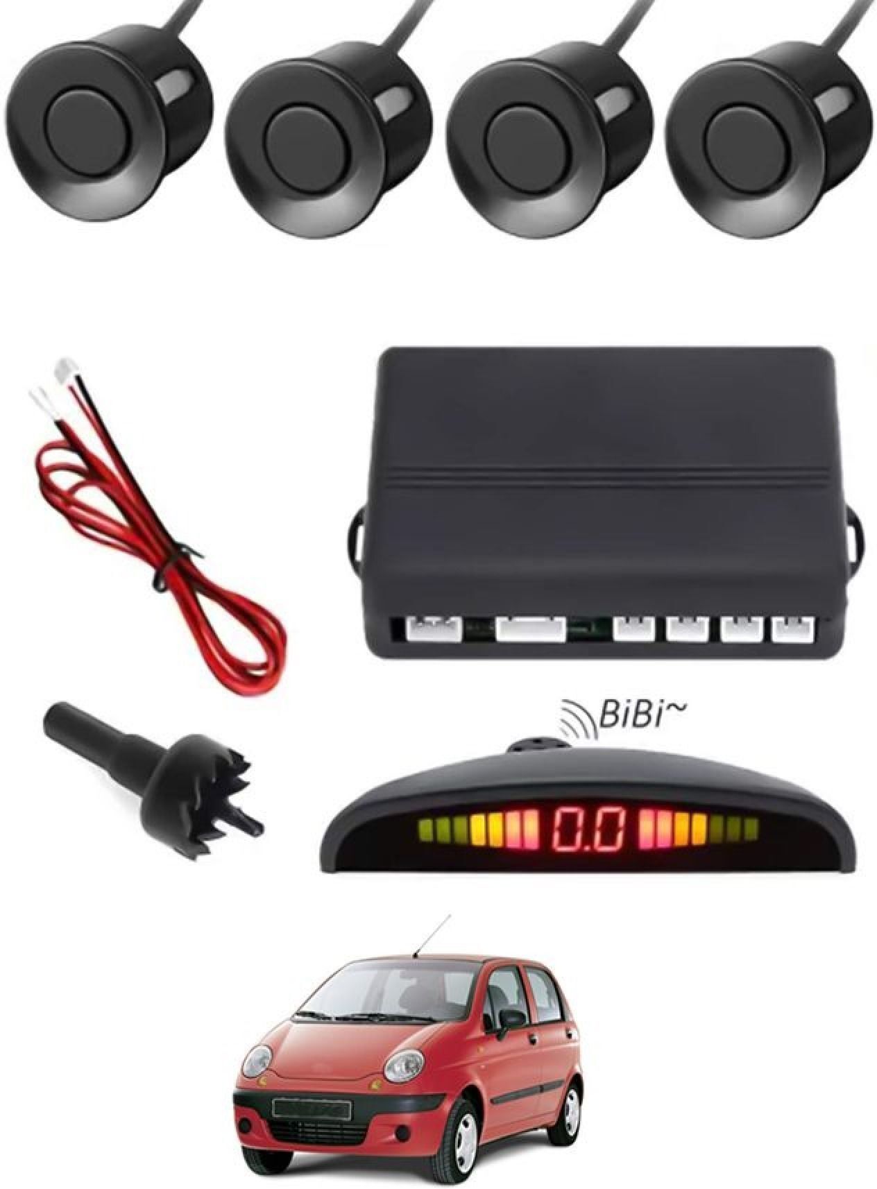 aarsh creation Universal 4 Black Reverse Parking Sensor-AF25N532 P_Universal 4 Black Reverse Parking Sensor-AF25N532 Parking Sensor-picture-15