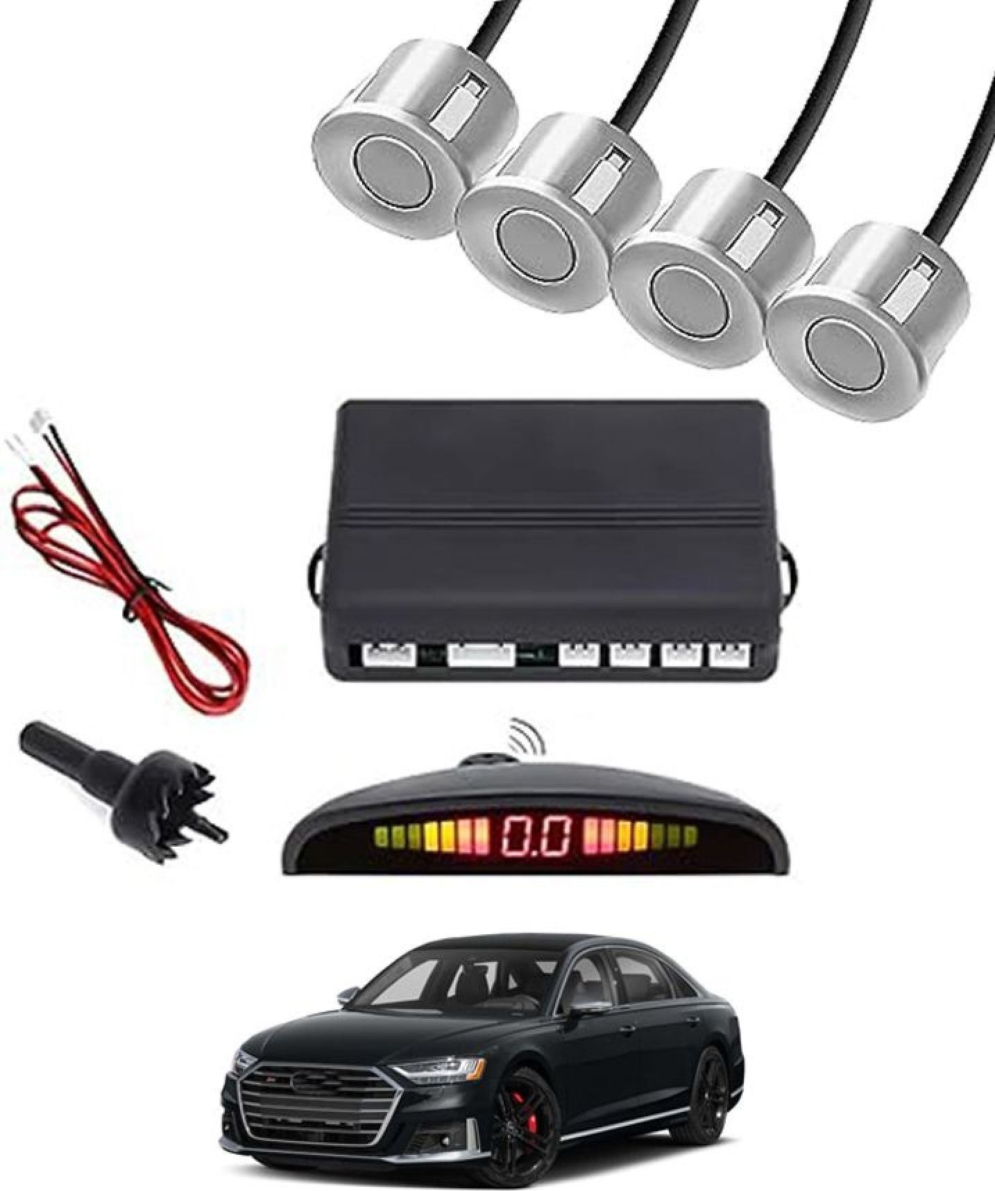 NEW Universal 4 Silver Reverse Parking Sensor-AF25A398 NEW Universal 4 Silver Reverse Parking Sensor-AF25A398 Parking Sensor-image-3