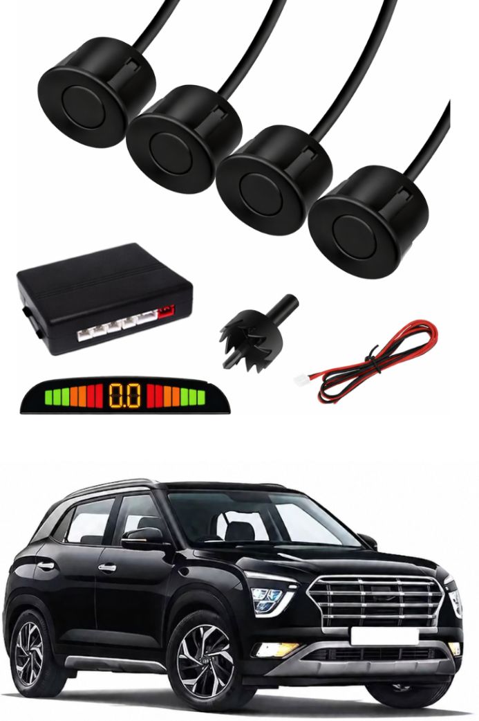 Black Car Parking Sensor C05 Car Black Parking Reverse Sensors For Hyundai Creta Black Set of 4 Pcs Parking Sensor-image-7