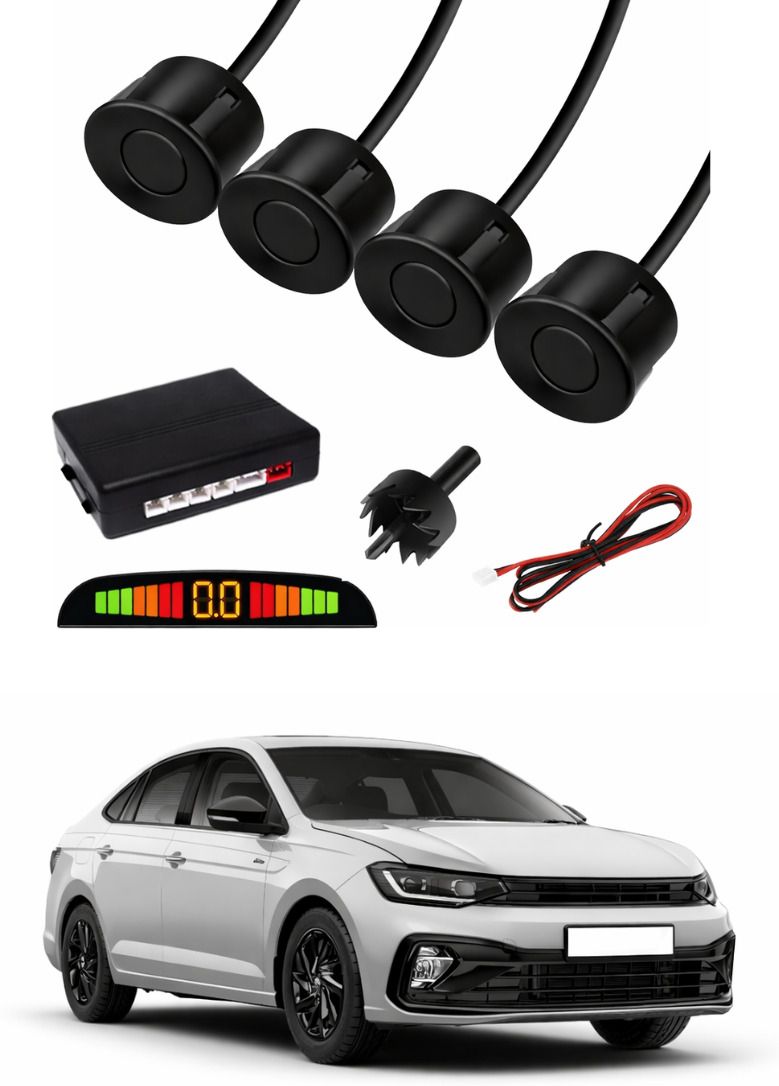 Black Car Parking Sensor A26 Car Black Parking Reverse Sensors For Volkswagen Virtus Set of 4 Pcs Parking Sensor-image-10