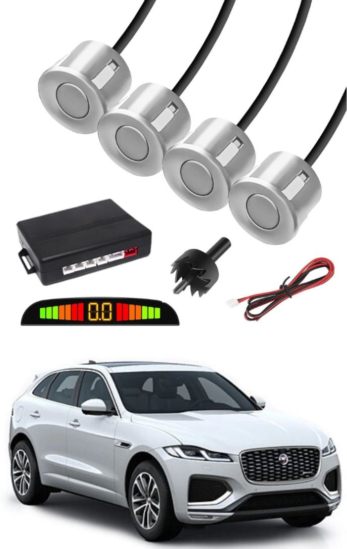Silver Car Parking Sensor C122 Car Silver Parking Reverse Sensors For Jaguar F-Pace Set of 4 Pcs Parking Sensor-image-9