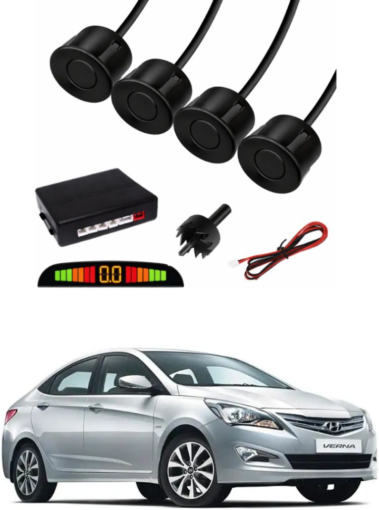 black car parking sensor f120 car black parking reverse sensors for hyundai fluidic verna set of 4 pcs parking sensor