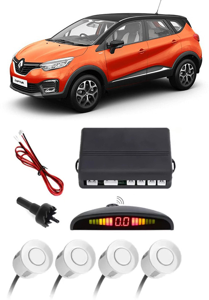 gadzooks GS466 Silver Car Reverse Parking Sensor with LED Display 4 Sensor G466 Parking Sensor image 1